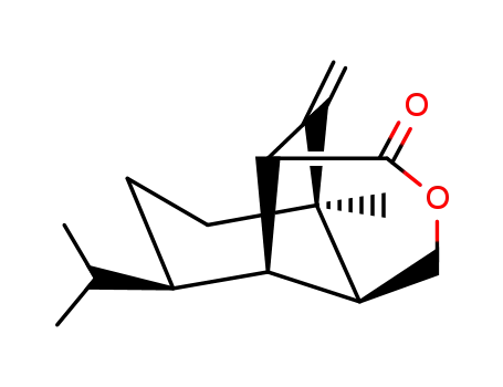 Molecular Structure of 118101-72-7 (4,8-Methano-3H-2-benzopyran-3-one,octahydro-8-methyl-9-methylene-5-(1-methylethyl)-, (4R,4aS,5R,8R,8aS)-)