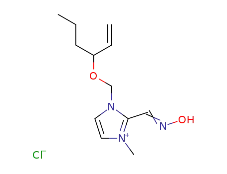 (Z)-{1-[(1-ethenylbutoxy)methyl]-3-methyl-1,3-dihydro-2H-imidazol-2-ylidene}-N-oxomethanaminium chloride