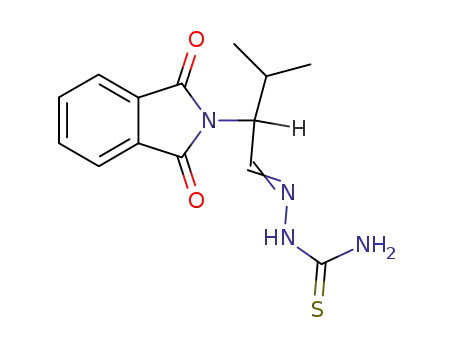 (+/-)-<i>N</i>-(2-methyl-1-thiosemicarbazonomethyl-propyl)-phthalimide