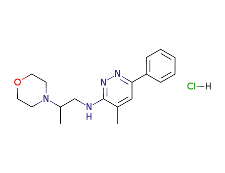 beta-Methyl-N-(4-methyl-6-phenyl-3-pyridazinyl)-4-morpholineethanamine monohydrochloride