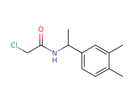 Molecular Structure of 40023-05-0 (2-CHLORO-N-[1-(3,4-DIMETHYLPHENYL)ETHYL]ACETAMIDE)