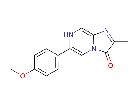 Molecular Structure of 118877-07-9 (2-methyl-6-(4-methoxyphenyl)-3,7-dihydroimidazo(1,2-alpha)pyrazin-3-one)