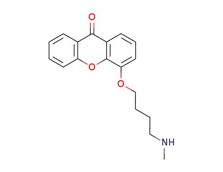 Molecular Structure of 118793-87-6 (4-[4-(methylamino)butoxy]-9H-xanthen-9-one)