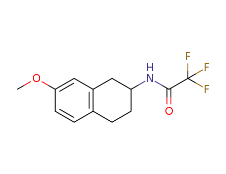 Molecular Structure of 1262722-83-7 (7-methoxy-2-(trifluoroacetylamino)-1,2,3,4-tetrahydronaphthalene)