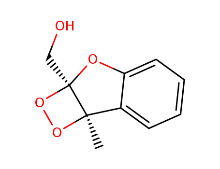 2a,7b-Dihydro-2a-(hydroxymethyl)-7b-methyl-1,2-dioxeto(3,4-b)benzofuran