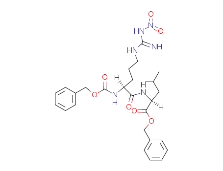 Molecular Structure of 5165-22-0 (<i>N</i>-(<i>N</i><sup>α</sup>-benzyloxycarbonyl-<i>N</i><sup>ω</sup>-nitro-L-arginyl)-L-leucine benzyl ester)