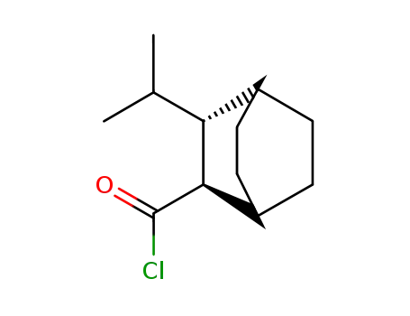 Molecular Structure of 118208-00-7 (Bicyclo[2.2.2]octane-2-carbonyl chloride, 3-(1-methylethyl)- (9CI))