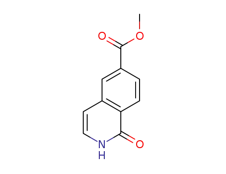 Molecular Structure of 1184920-35-1 (Methyl 1-oxo-1,2-dihydroisoquinoline-6-carboxylate)
