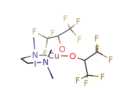 bis(1,1,1,3,3,3-hexafluoro-2-propoxo)(N,N,N',N'-tetramethylethylenediamine)copper(II)
