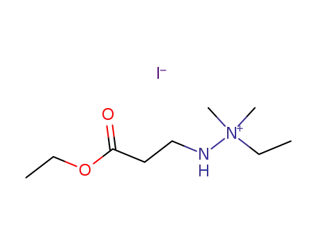 Molecular Structure of 118603-65-9 (ethyl 3-(2-ethyl-2,2-dimethylhydrazine)propionate)