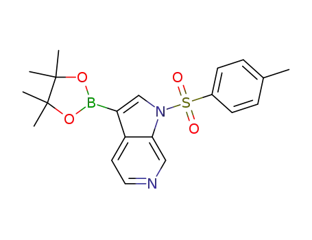 Molecular Structure of 1185427-23-9 (3-(4,4,5,5-TetraMethyl-1,3,2-dioxaborolan-2-yl)-1-tosyl-1H-pyrrolo[2,3-c]pyridine)