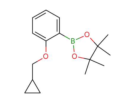 Molecular Structure of 1185836-98-9 (2-CyclopropylMethoxyphenylboronic acid pinacol ester)
