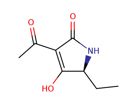 2H-Pyrrol-2-one, 3-acetyl-5-ethyl-1,5-dihydro-4-hydroxy-, (S)- (9CI)