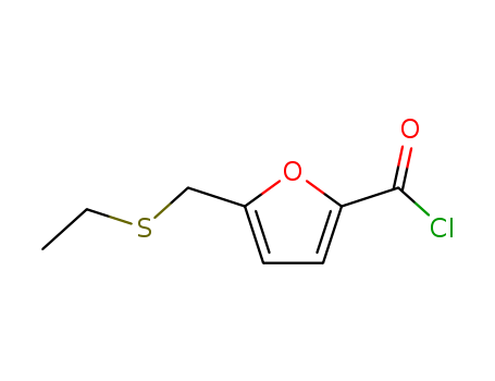 2-Furoyl chloride, 5-[(ethylthio)methyl]- (6CI)