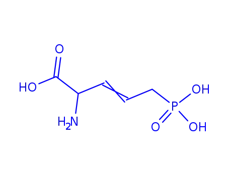Molecular Structure of 121010-73-9 (3,4-didehydro-5-phosphono-DL-norvaline)