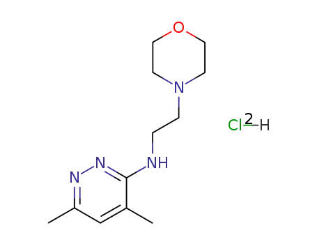 4-Morpholineethanamine, N-(4,6-dimethyl-3-pyridazinyl)-, dihydrochloride