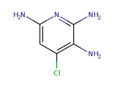 Molecular Structure of 98021-93-3 (Pyridine,  2,3,6-triamino-4-chloro-  (6CI))