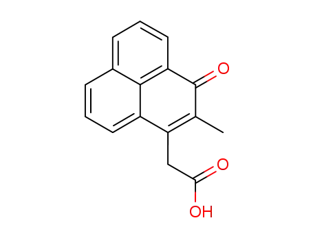 Molecular Structure of 118896-32-5 (2-methyl-1-oxo-1H-phenalene-3-acetic acid)