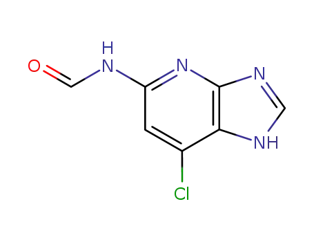 Molecular Structure of 118801-85-7 (N-(7-CHLORO-1H-IMIDAZO[4,5-B]PYRIDIN-5-YL)FORMAMIDE)