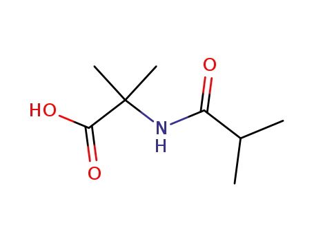 Molecular Structure of 118728-63-5 (Alanine,  2-methyl-N-(2-methyl-1-oxopropyl)-)
