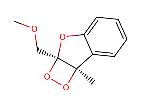 Molecular Structure of 128753-95-7 (2a-(methoxymethyl)-7b-methyl-2a,7b-dihydro[1,2]dioxeto[3,4-b][1]benzofuran)