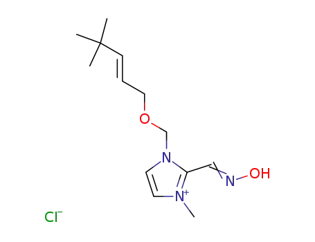 Molecular Structure of 117983-13-8 ((Z)-[1-({[(2E)-4,4-dimethylpent-2-en-1-yl]oxy}methyl)-3-methyl-1,3-dihydro-2H-imidazol-2-ylidene]-N-oxomethanaminium chloride)