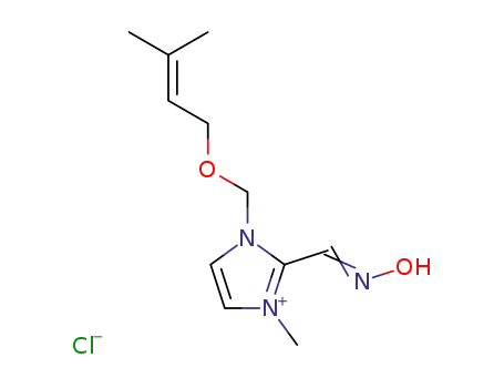 (E)-(1-methyl-3-{[(3-methylbut-2-en-1-yl)oxy]methyl}-1,3-dihydro-2H-imidazol-2-ylidene)-N-oxomethanaminium chloride