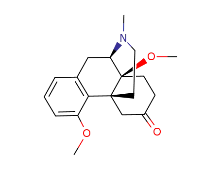 Molecular Structure of 92055-59-9 ((-)-4,14-dimethoxy-N-methylmorphinan-6-one)