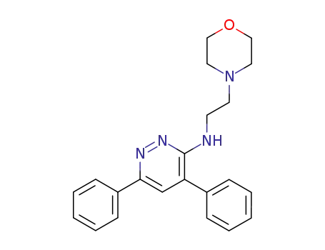 4-Morpholineethanamine, N-(4,6-diphenyl-3-pyridazinyl)-