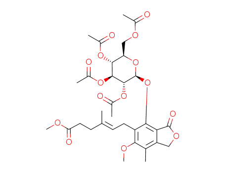 (4E)-6-[1,3-Dihydro-6-Methoxy-7-Methyl-3-oxo-4-[(2,3,4,6-tetra-O-acetyl-β-D-glucopyranosyl)oxy]-5-isobenzofuranyl]-4-Methyl-4-hexenoic Acid Methyl Ester