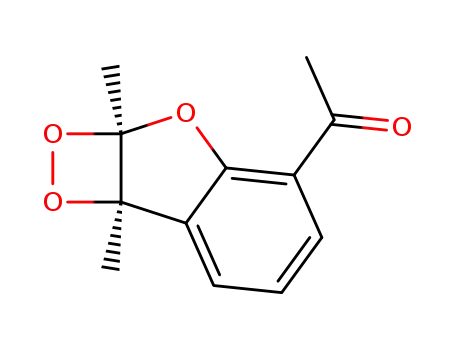 Molecular Structure of 128753-86-6 (4-ACETYL-2A,7B-DIHYDRO-2A,7B-DIMETHYL-1,2-DIOXETO(3,4-B)BE.)