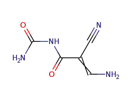 Molecular Structure of 1187-39-9 (Urea,  (3-amino-2-cyanoacryloyl)-  (7CI,8CI))