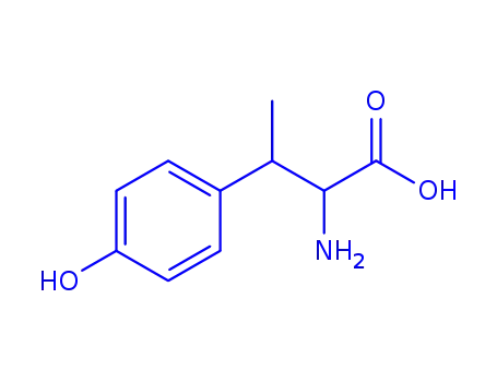 Molecular Structure of 59-25-6 (beta-methyltyrosine)