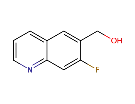 Molecular Structure of 1185766-99-7 ((7-fluoro-quinolin-6-yl)-methanol)