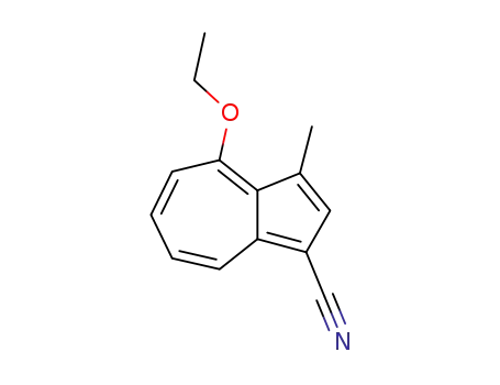 Molecular Structure of 128637-54-7 (1-Azulenecarbonitrile,4-ethoxy-3-methyl-(9CI))