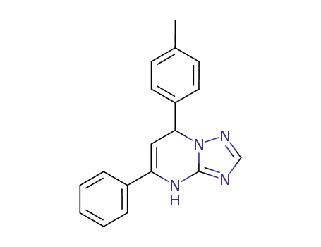 Molecular Structure of 118757-36-1 (5-phenyl-7-(p-tolyl)-4,7-dihydro-[1,2,4]triazolo[1,5-a]pyrimidine)
