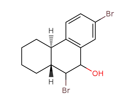 (4aβ,9α,10β)-7,10-dibromo-9-hydroxy-trans-1,2,3,4,4a,9,10,10a-octahydrophenanthrene