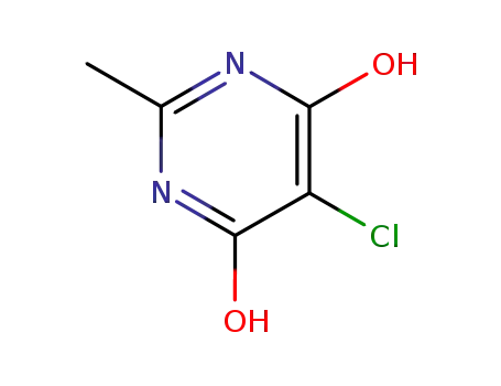 Molecular Structure of 1194-76-9 (5-Chloro-6-hydroxy-2-MethylpyriMidin-4(3H)-one)
