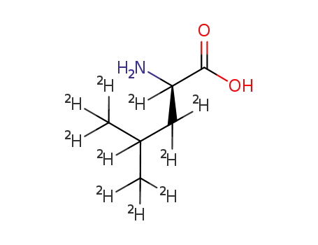 Molecular Structure of 271247-12-2 (D-LEUCINE-D10)