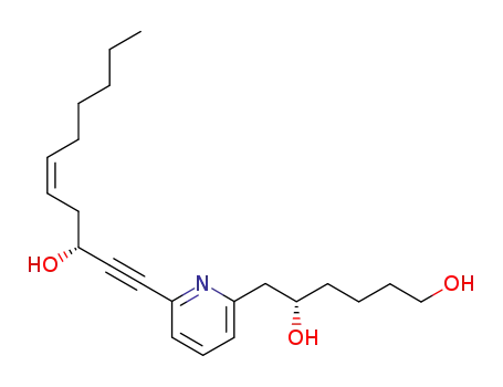 (S)-6-[6-((Z)-(R)-3-Hydroxy-undec-5-en-1-ynyl)-pyridin-2-yl]-hexane-1,5-diol