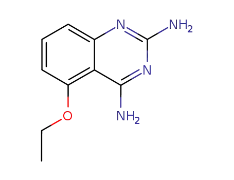 Molecular Structure of 119584-81-5 (2,4-Quinazolinediamine,5-ethoxy-(9CI))