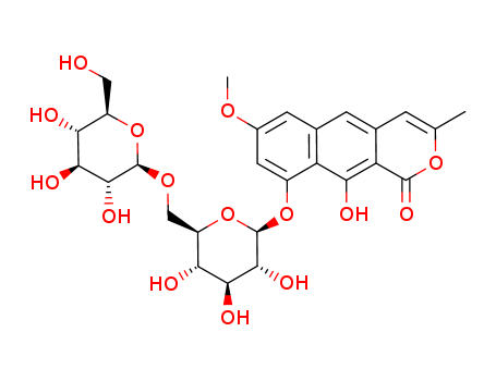 9-[(6-O-β-D-Glucopyranosyl-β-D-glucopyranosyl)oxy]-10-hydroxy-3-methyl-1H-naphtho[2,3-c]pyran-1-one