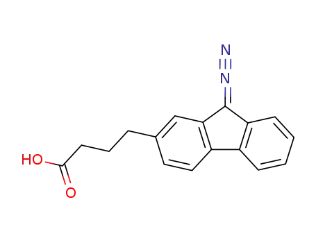 Molecular Structure of 119494-25-6 (9-diazofluorene-2-butyric acid)