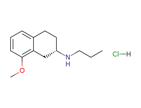 Molecular Structure of 78095-35-9 ((S)-8-methoxy-N-propyl-2-aminotetraline hydrochloride)
