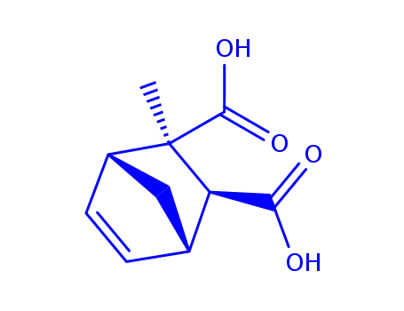 Molecular Structure of 28871-71-8 (2-methylbicyclo[2.2.1]hept-5-ene-2,3-dicarboxylic acid)