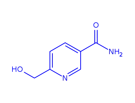Molecular Structure of 119646-49-0 (3-Pyridinecarboxamide,6-(hydroxymethyl)-(9CI))