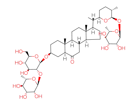 3-[4,5-Dihydroxy-6-(hydroxymethyl)-3-(3,4,5-trihydroxy-6-methyloxan-2-yl)oxyoxan-2-yl]oxy-10,13-dimethyl-17-[1-[5-methyl-6-(3,4,5-trihydroxy-6-methyloxan-2-yl)oxyoxan-2-yl]ethyl]-1,2,3,4,5,7,8,9,11,12,14,15,16,17-tetradecahydrocyclopenta[a]phenanthren-6-one