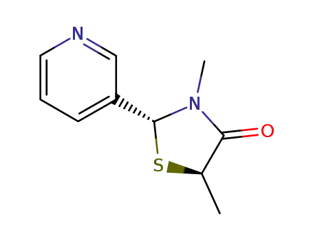 (2R,5R)-(+)-trans-3,5-Dimethyl-2-(3-pyridyl)thiazolidin-4-one