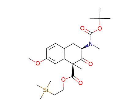 1-methyl-2-(trimethylsilyl)ethyl (1S,3R)-3-[tert-buthoxycarbonyl(methyl)amino]-7-methoxy-2-oxo-1,2,3,4-tetrahydronaphthalene-1-carboxylate