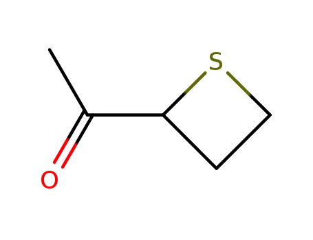 Molecular Structure of 119209-96-0 (Ethanone, 1-(2-thietanyl)- (9CI))